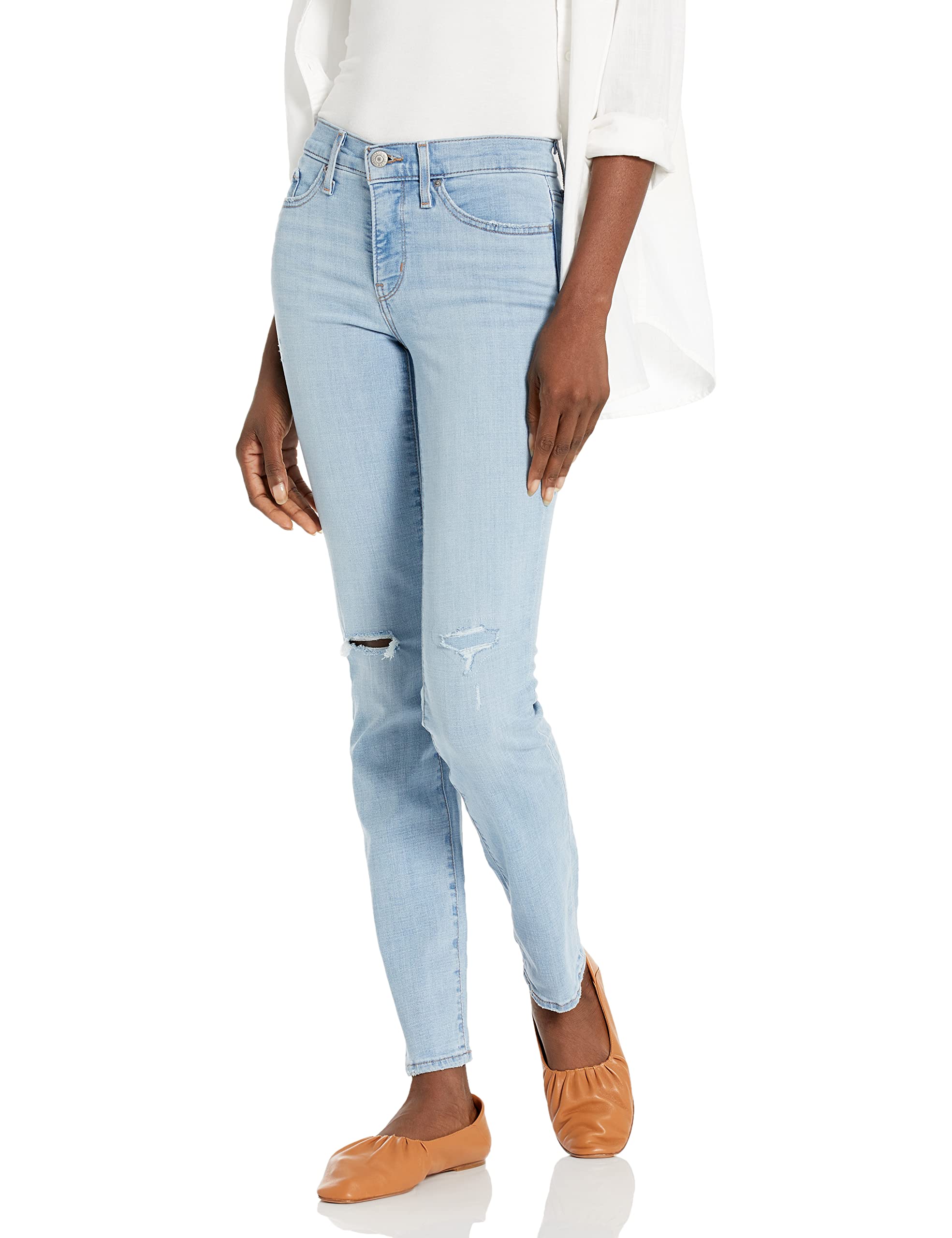 Levi's Women's 314 Shaping Straight Jeans - High Waist Slim Fit Stretch Denim Pants for Everyday Comfort & Style | Perfect for Work, Casual Outings & Date Nights