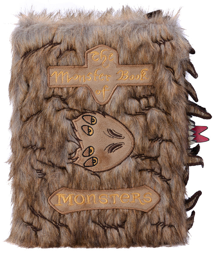 Harry Potter Monster Book of Monsters Plush Journal - Soft Cover Notebook for Wizarding World Fans, Perfect for School, Office & Collectors