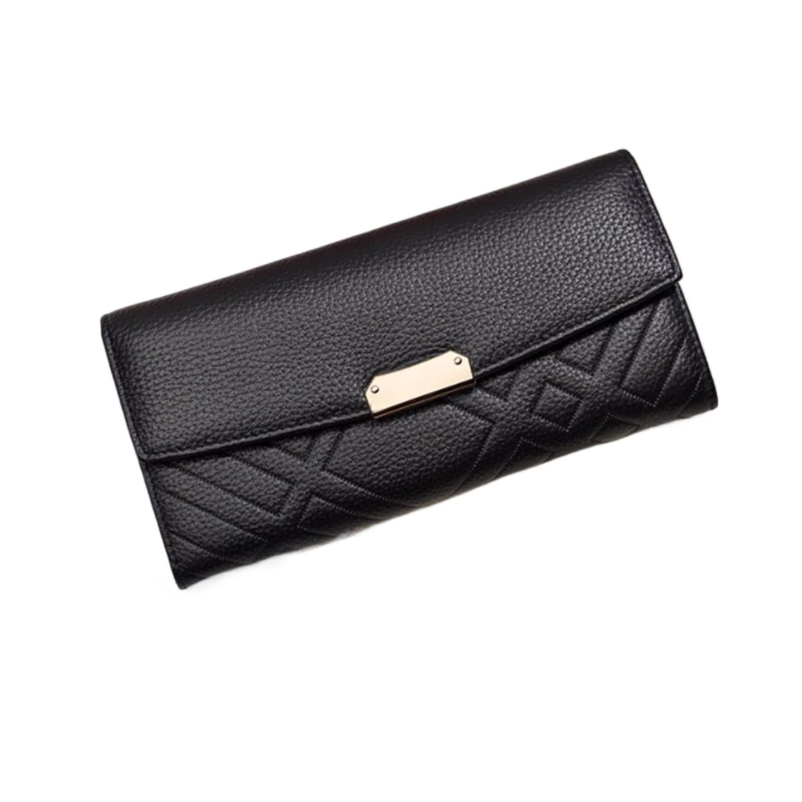 Genuine Leather Women's Wallet - RFID Blocking Business Wallet with Money Organizer & Card Holder - Slim Purse for Credit Cards & Cash (Black) - Perfect for Office, Travel & Everyday Use