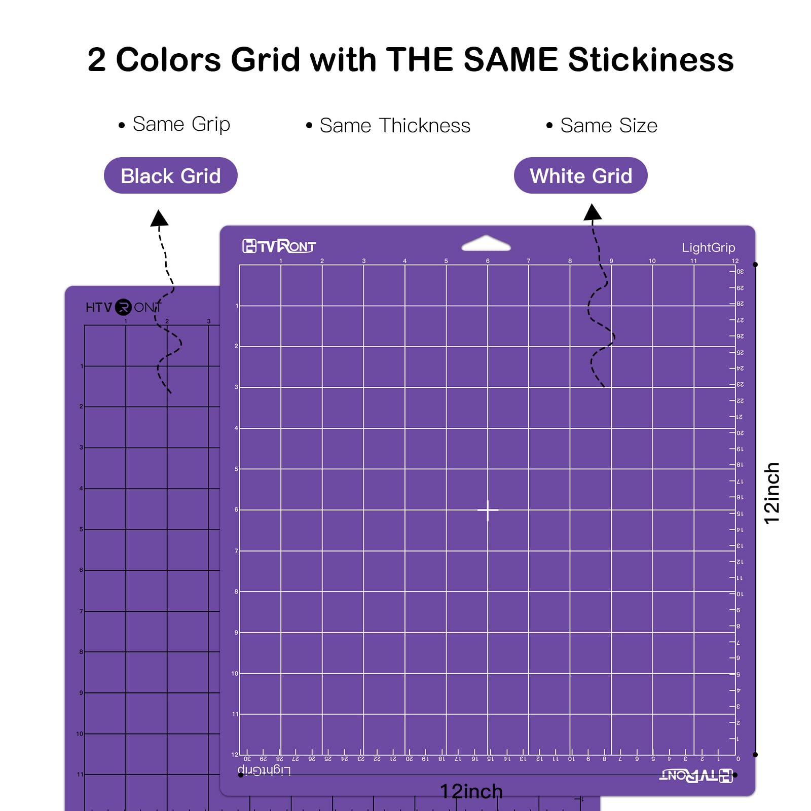 HTVRONT 12x12 Strong Grip Cutting Mat 3 Pack - Replacement Sticky Mats for Cricut Maker 3, Maker, Explore 3, Air 2, Air & One - High Adhesive Quilting Craft Mats for Vinyl, Paper & Fabric Cutting - Perfect for DIY Projects, Scrapbooking & Home Decor