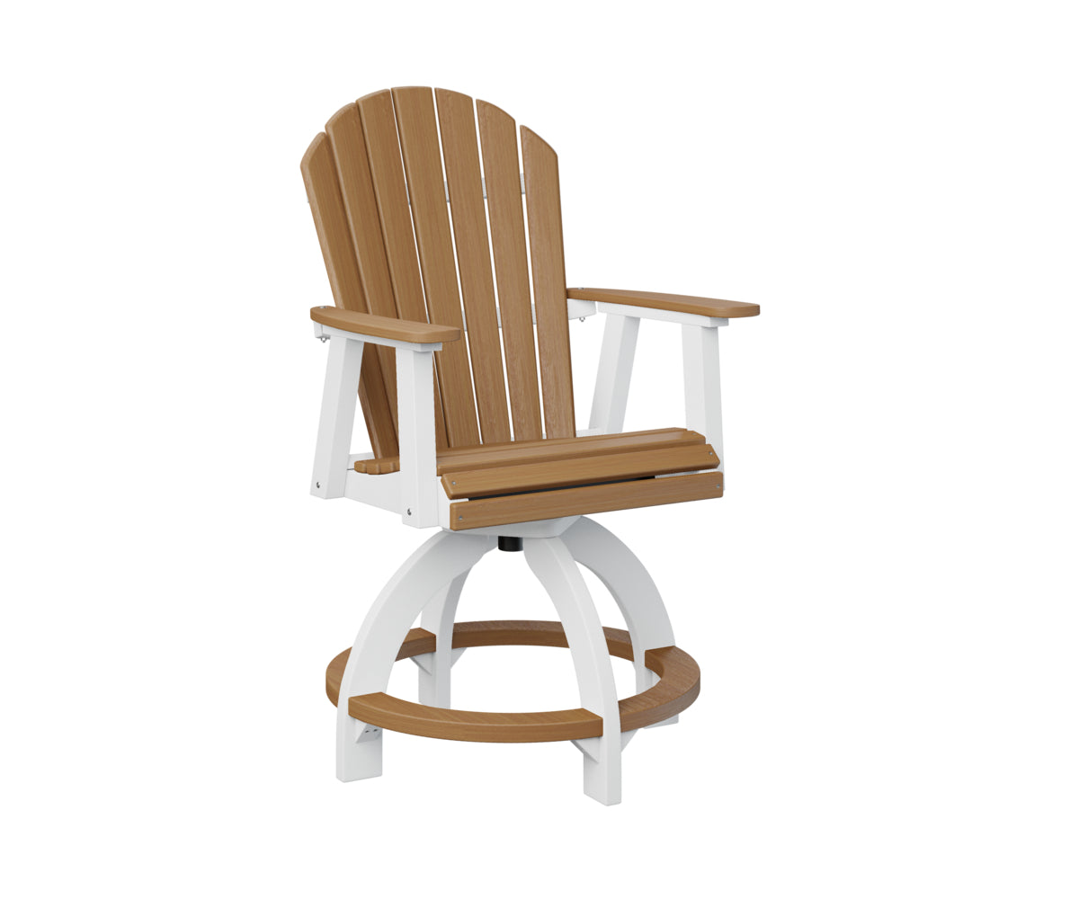 Berlin Gardens Comfo Back Swivel Counter Chair - Adjustable Height Bar Stool for Kitchen Island, Breakfast Nook & Home Decor - Comfortable Modern Seating for Dining & Entertaining