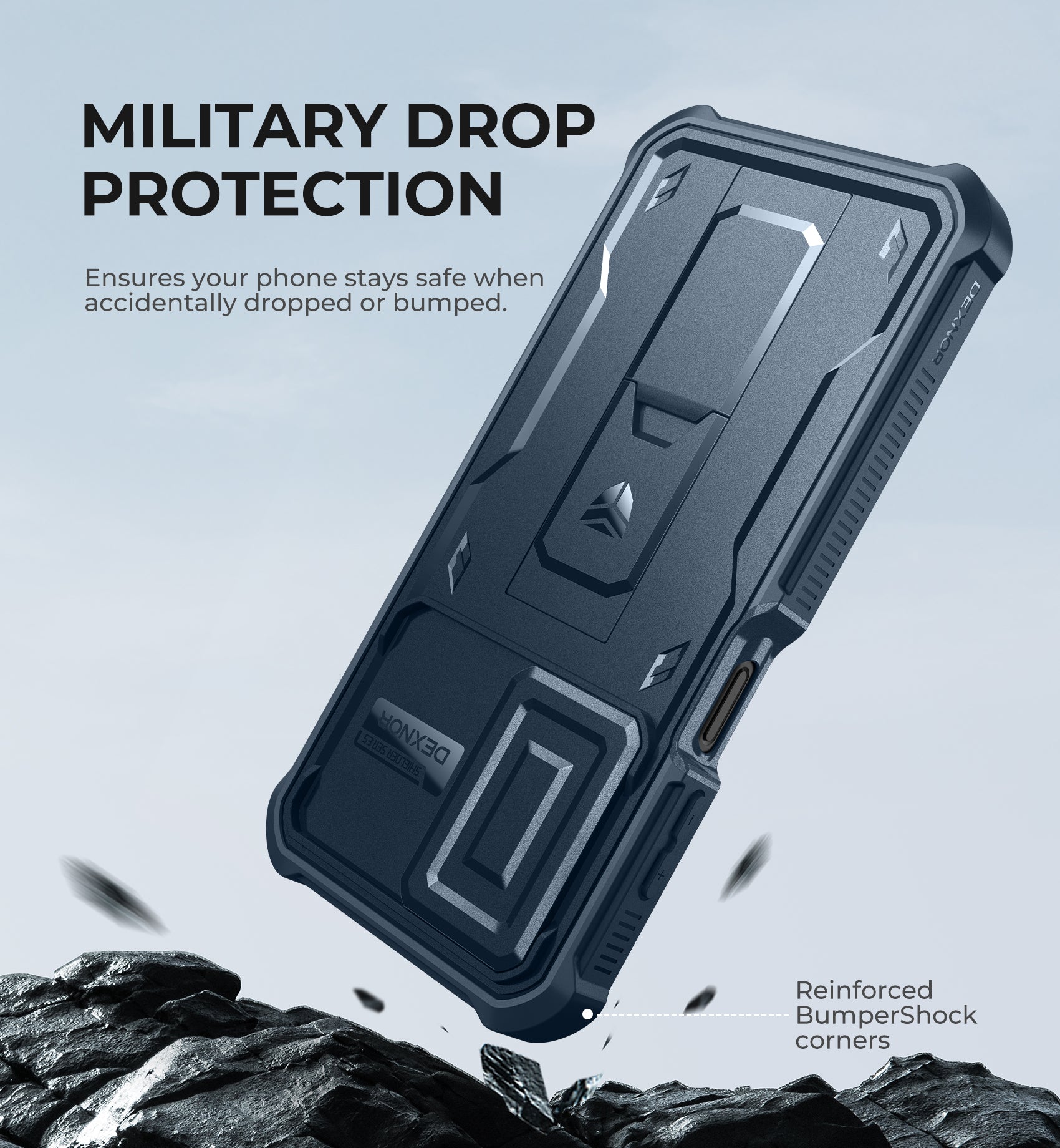 Durable Samsung Galaxy A26 5G Full Body Case with Built-in Screen Protector & Kickstand - Shockproof Protective Cover for Work, Travel & Outdoor Activities