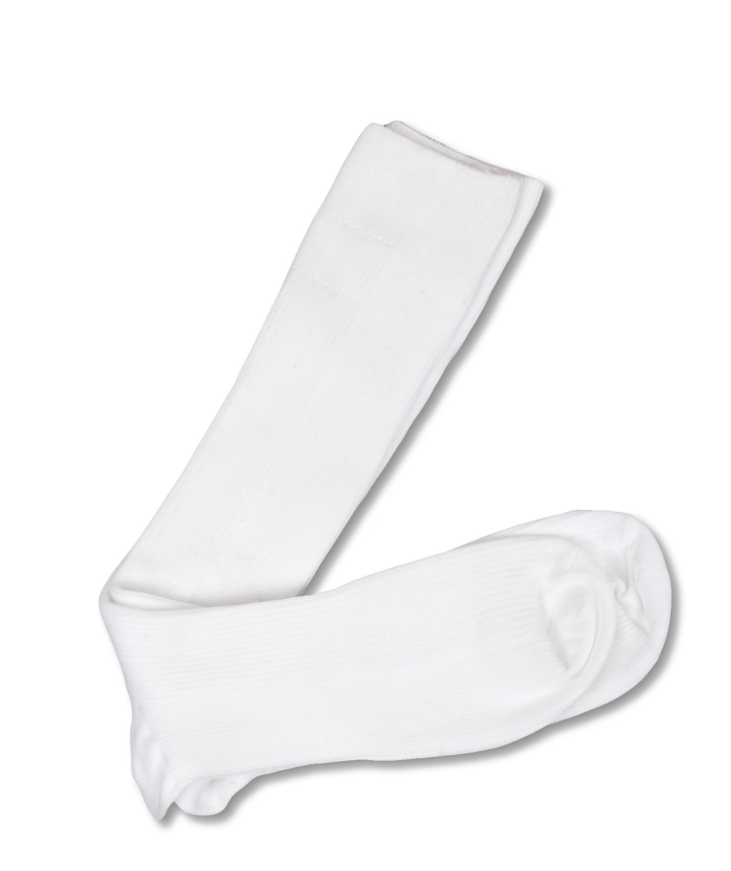 Prestige Medical Nurse Compression Socks for Women & Men - 12 Inch White Graduated Support Socks for Circulation, Swelling Relief - Perfect for Nurses, Travel, Running & Long Work Shifts