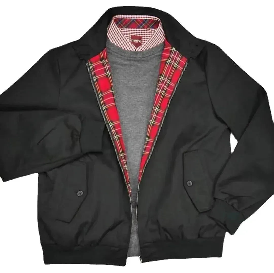 Premium Men's Harrington Jacket - Classic Lightweight Windbreaker for Casual & Smart Outfits | Perfect for Spring, Fall & Travel