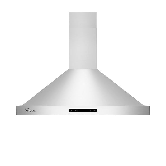 Empava 30 Inch Stainless Steel Wall Mount Range Hood - 30RH03 - Powerful Kitchen Ventilation for Cooking, Grilling & Baking