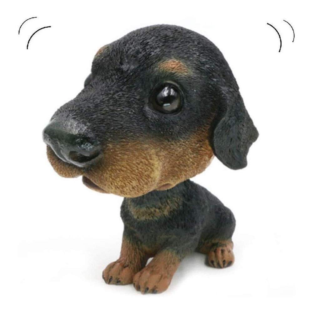 ZBM Nodding Dog Car Ornaments - Cute Bobble Head Dashboard Decor for Cars, Funny Rottville Bobbing Head Puppy - Perfect Car Accessory Gift for Dog Lovers (Use as Dashboard Decoration, Office Desk Toy, or Fun Gift for Pet Owners)