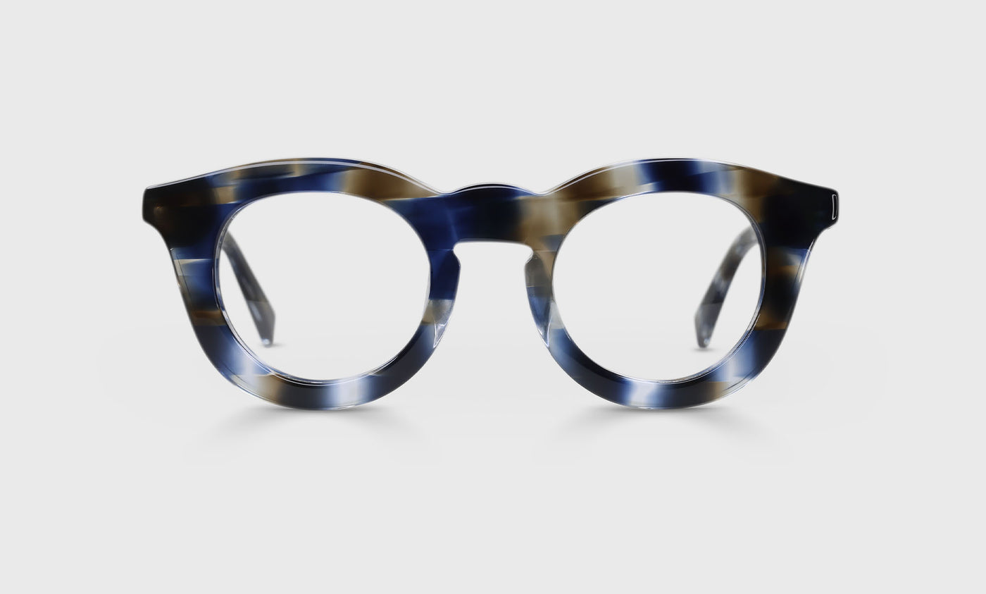 Profuse Color 84 Blue & Brown Pattern Reading Glasses for Women - Lightweight & Stylish Eyewear for Reading, Computer Use, and Daily Fashion Accessories