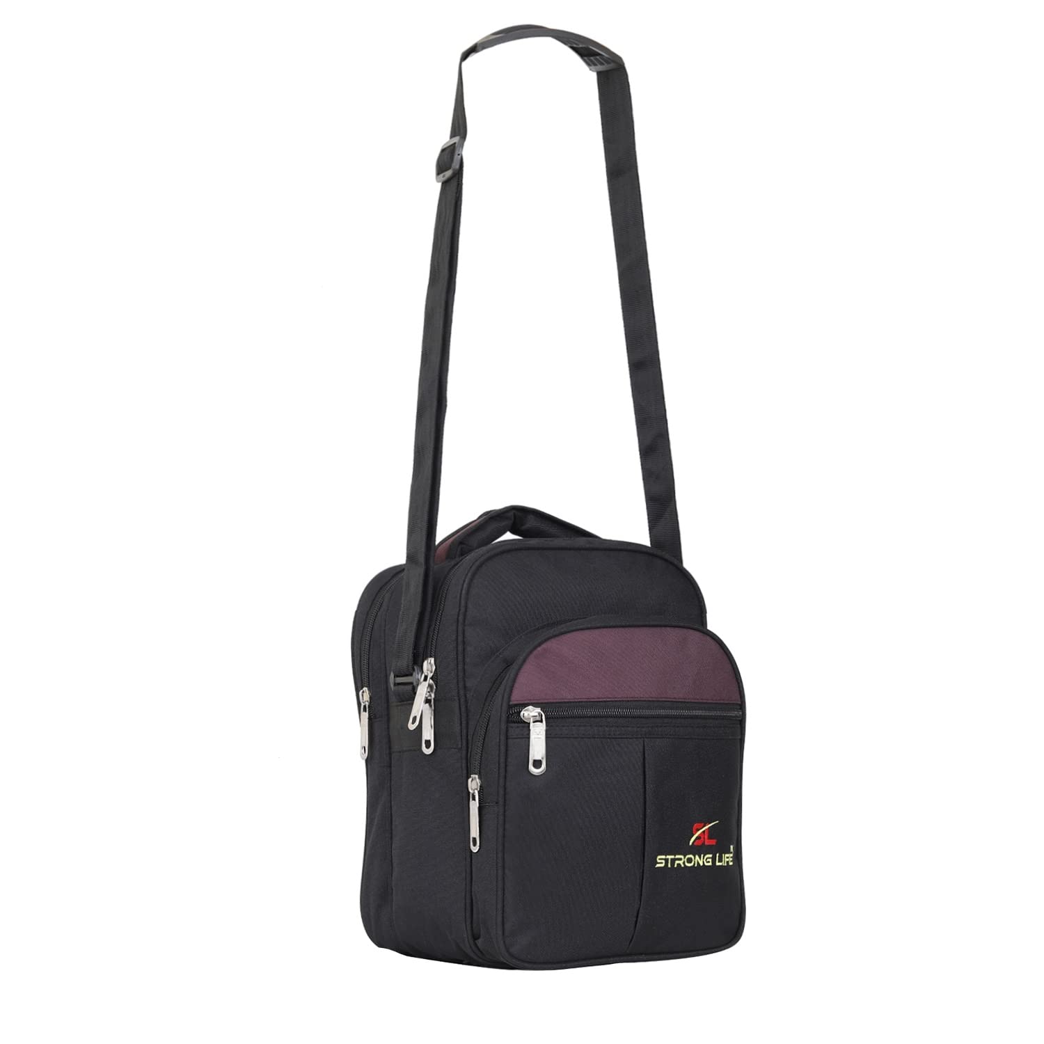 Strong Life Unisex Nylon Small Sling Bag - Adjustable Crossbody Bag for Men & Women | Durable Water-Resistant Shoulder Bag | Perfect for Daily Commute, Travel & Outdoor Activities
