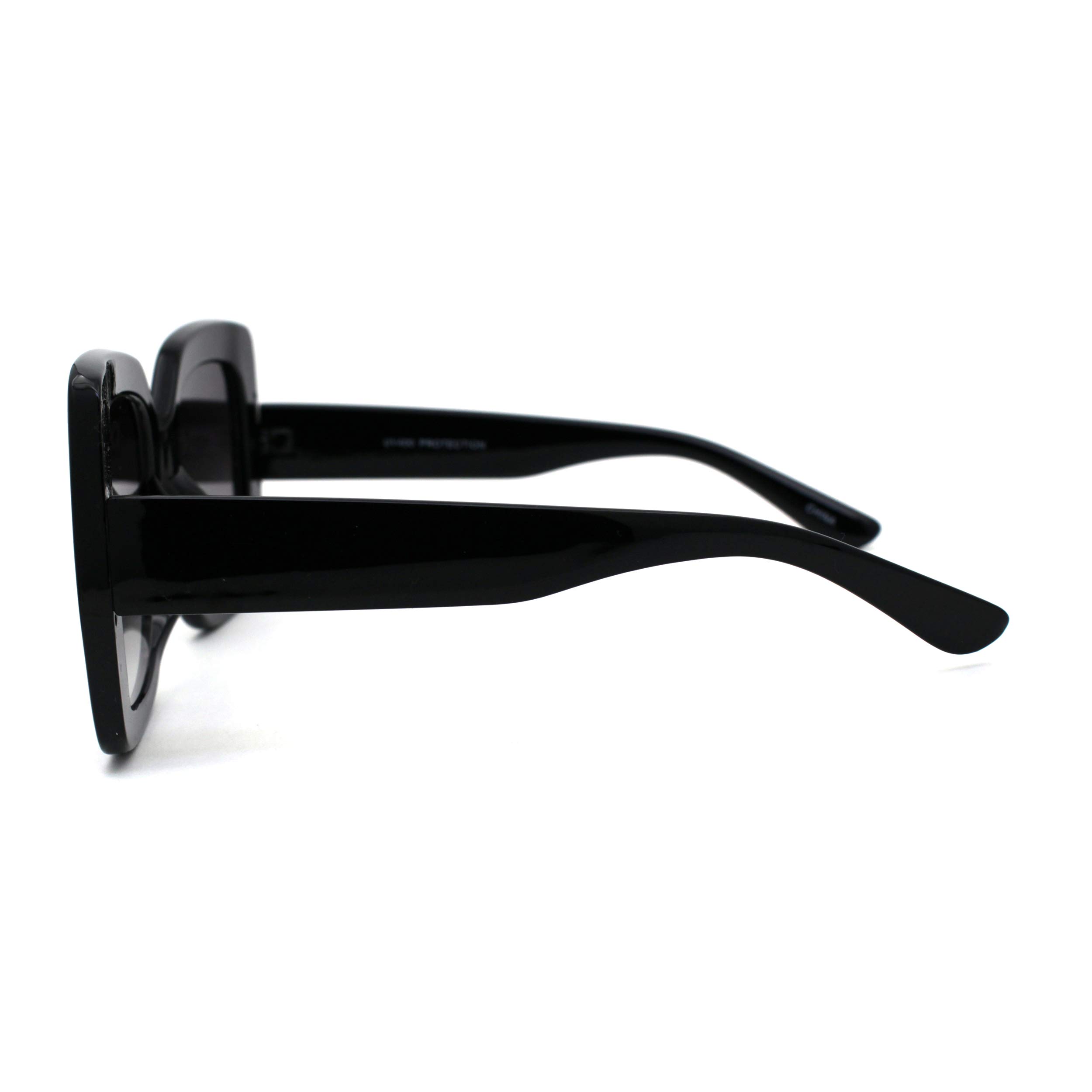 Women's Fashion Thick Plastic Rectangle Butterfly Sunglasses UV Protection - Stylish Accessory for Beach, Driving & Outdoor Activities