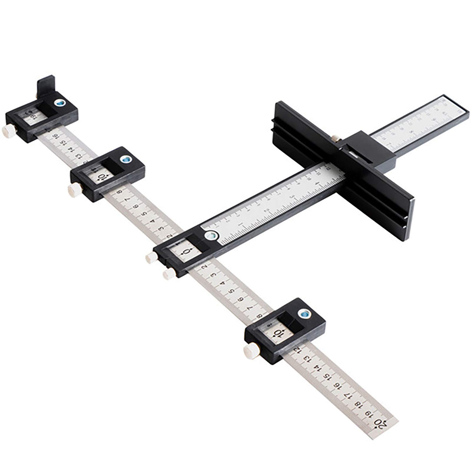Cabinet Hardware Jig Mounting Template - Cabinet Pull Installation Tool for Knobs and Handles (Black) | Perfect for DIY Kitchen & Bathroom Cabinet Upgrades