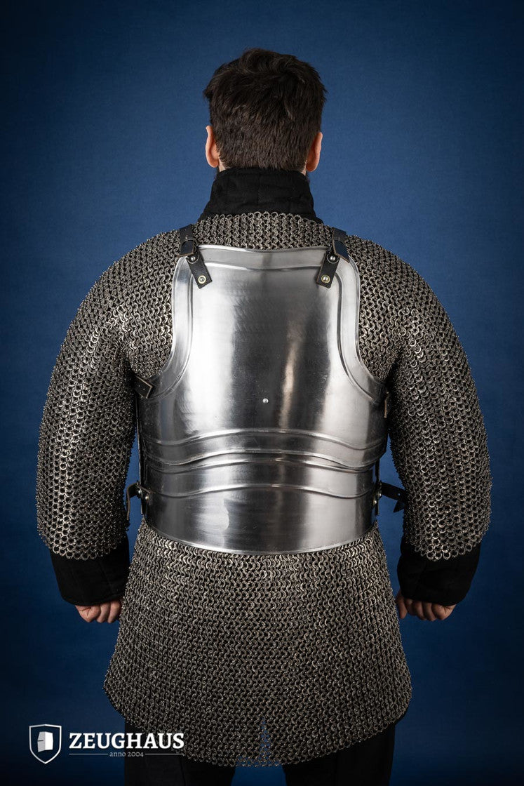 Cuirass Warrior Polished Armor - Medieval Knight Costume for Cosplay, LARP & Renaissance Fairs | Historical Reenactment & Theater Performance