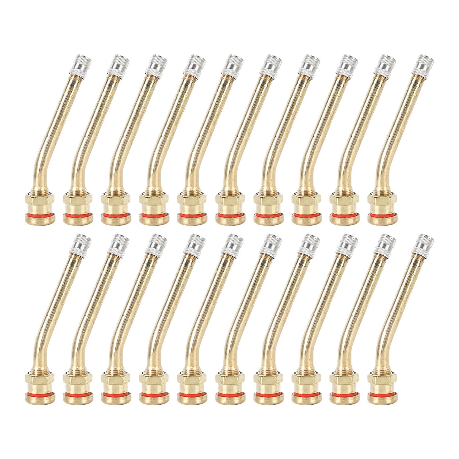 20PCS Heavy Duty RV Tire Valve Stem Extenders - Durable Copper Construction, Wide Compatibility for Trailers & Trucks - Perfect for Off-Roading, Camping & Long-Distance Travel Accessories
