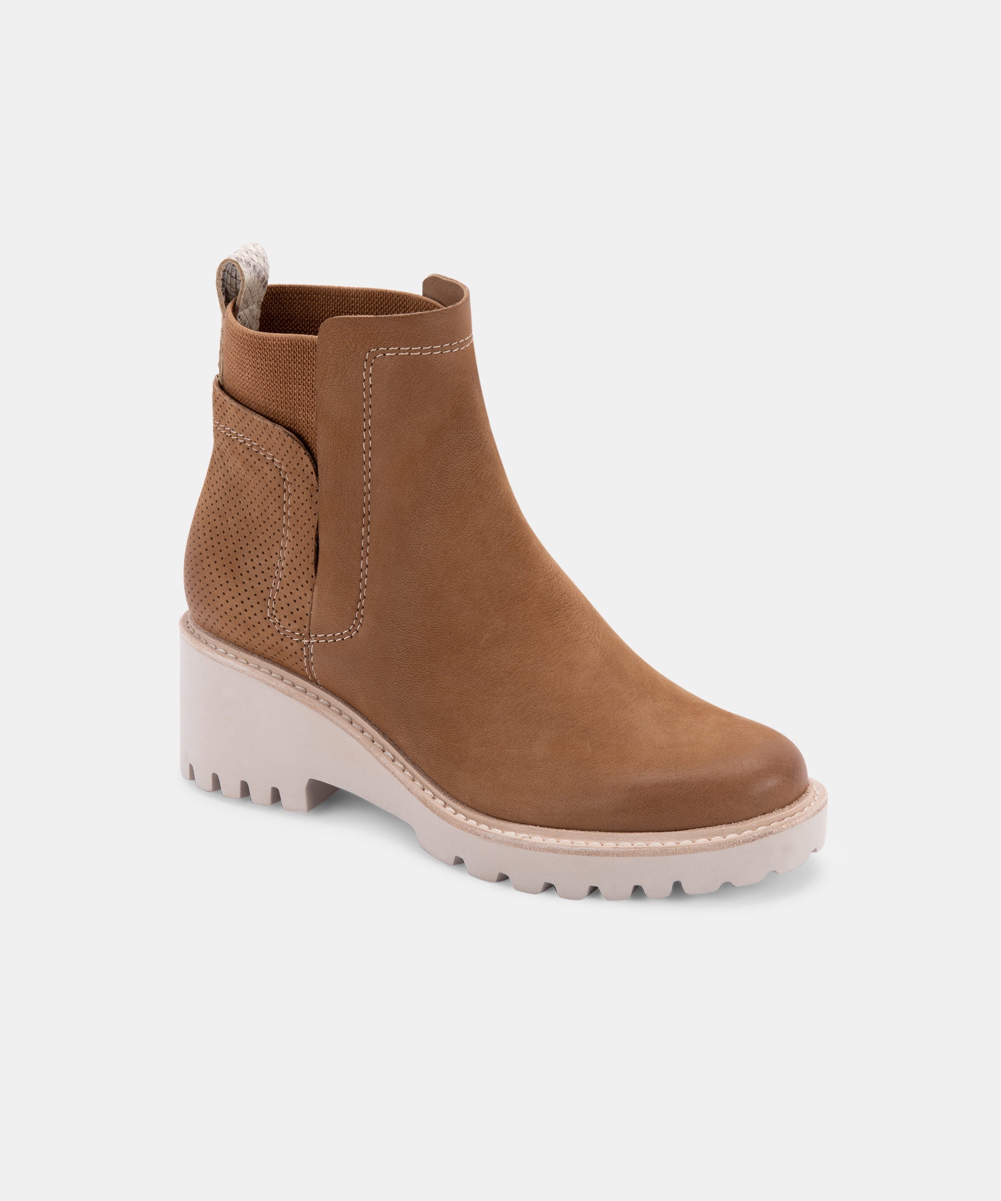 HUEY BOOTIES WHISKEY NUBUCK Leather Ankle Boots for Women - Comfortable & Stylish Fall Winter Shoes - Perfect for Outdoor Hiking, Casual Wear and Daily Fashion