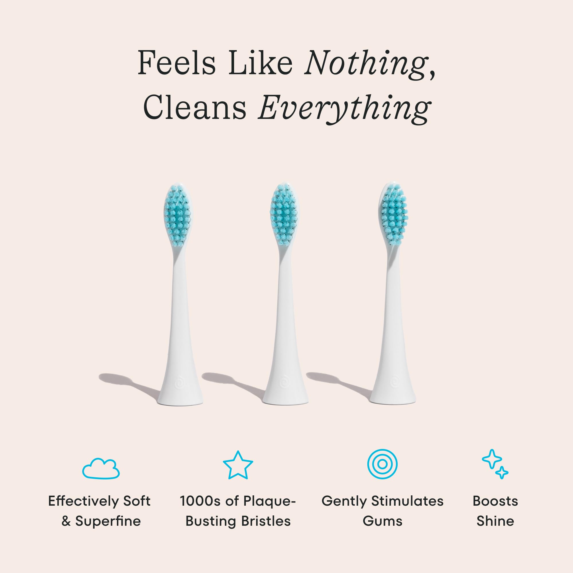 Electric Toothbrush Heads Replacement for Sonicare - Ultra Sensitive & Soft Bristles, 3-Pack | Superior Cleaning Performance | Perfect for Travel, Home & Office Use