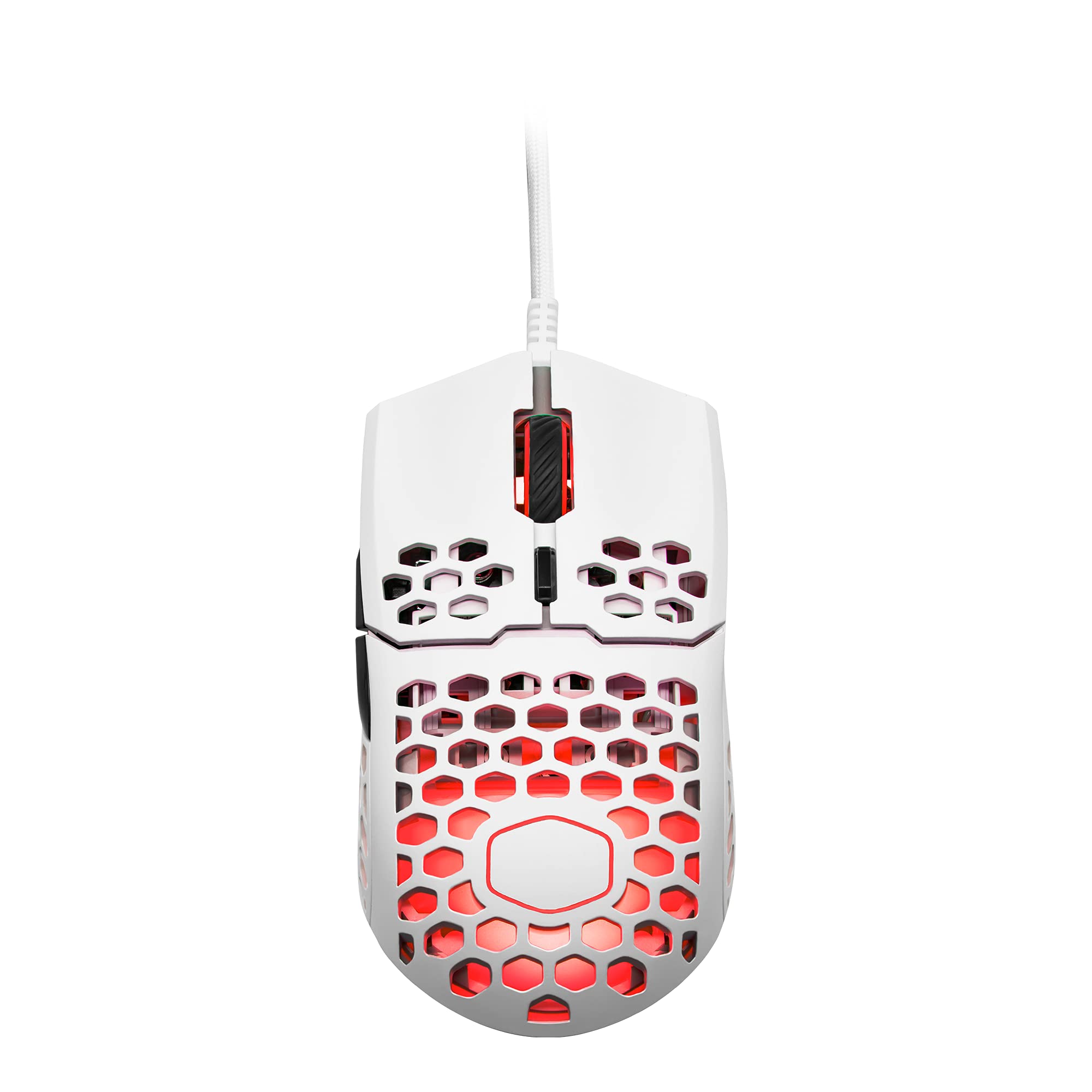 Cooler Master MM711 60G Matte White RGB Gaming Mouse - Lightweight Honeycomb Shell, Ultraweave Cable, Pixart 3389 16000 DPI Sensor | Perfect for FPS, MOBA & Esports Gaming