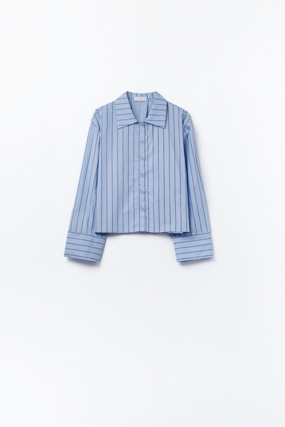Blue Striped Poplin Short Sleeve Shirt for Men - Casual Summer Wear, Office & Outdoor Activities
