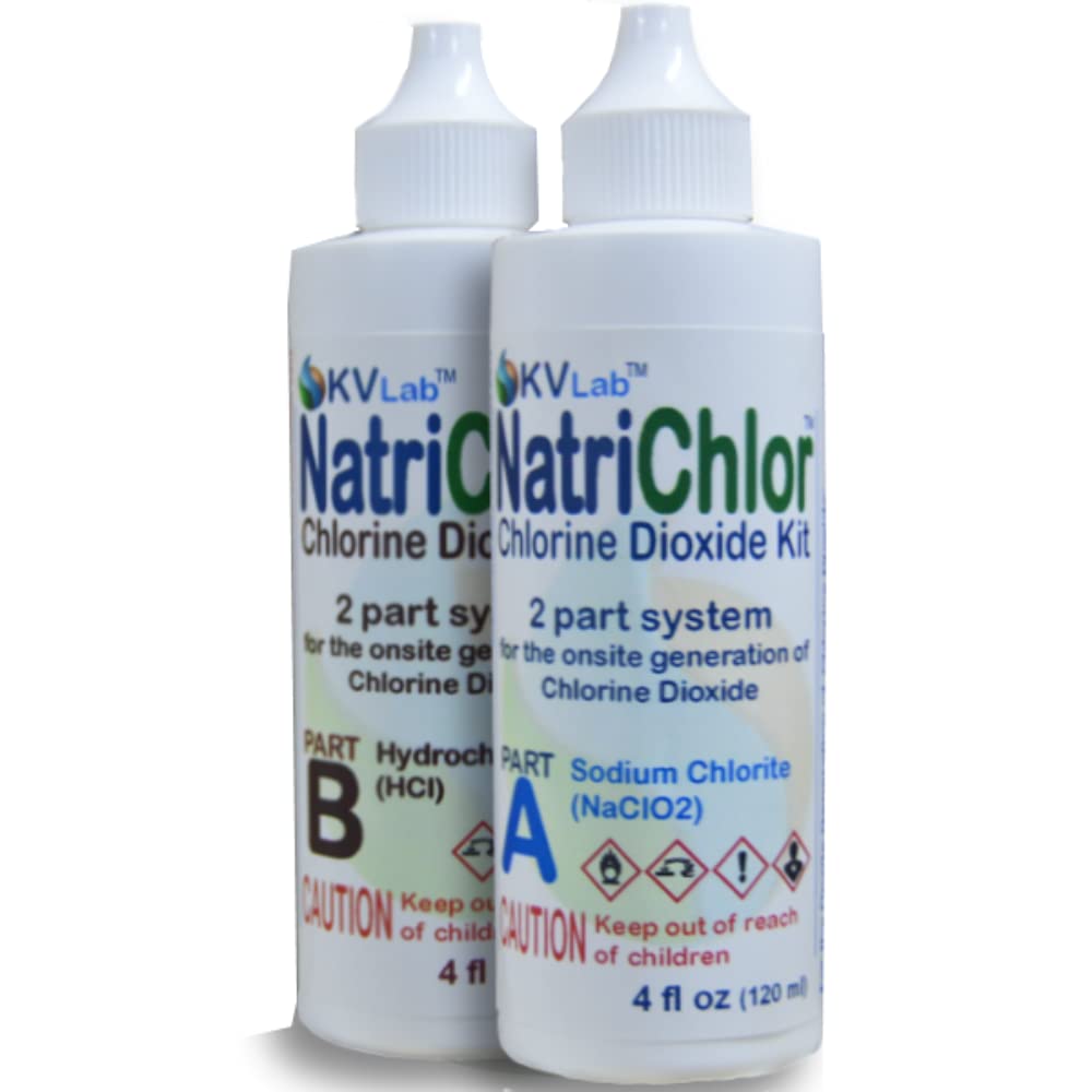 NatriChlor CD Set with Accu-Drop Bottles – Extra Large 8 oz Hydrochloric Acid (HCL) Solution for Pool Maintenance, Spa Water Balancing & Hot Tub pH Control