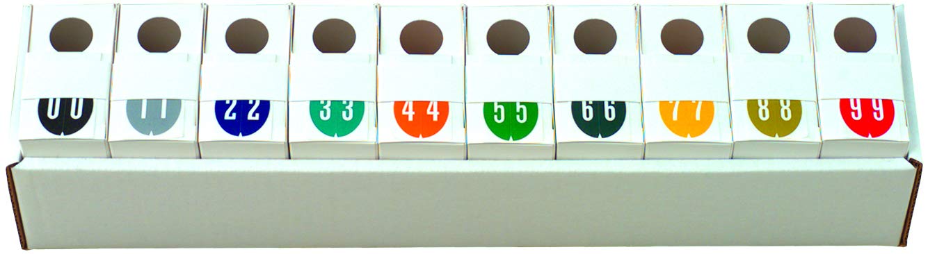 Doctor Stuff - File Folder Labels, Complete Set of Numbers 0-9, VRE/GBS 8857 MatchSYS #6 - VONM Series Chart Stickers, 1-1/2