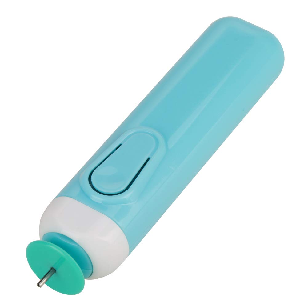 Electric Quilling Tool Kit - Battery Operated Paper Crafting Tool with Steel Curling Pen for DIY Scrapbooking, Card Making & Origami Projects (Blue) - Perfect for Handmade Greeting Cards, Home Decor & Art Crafts