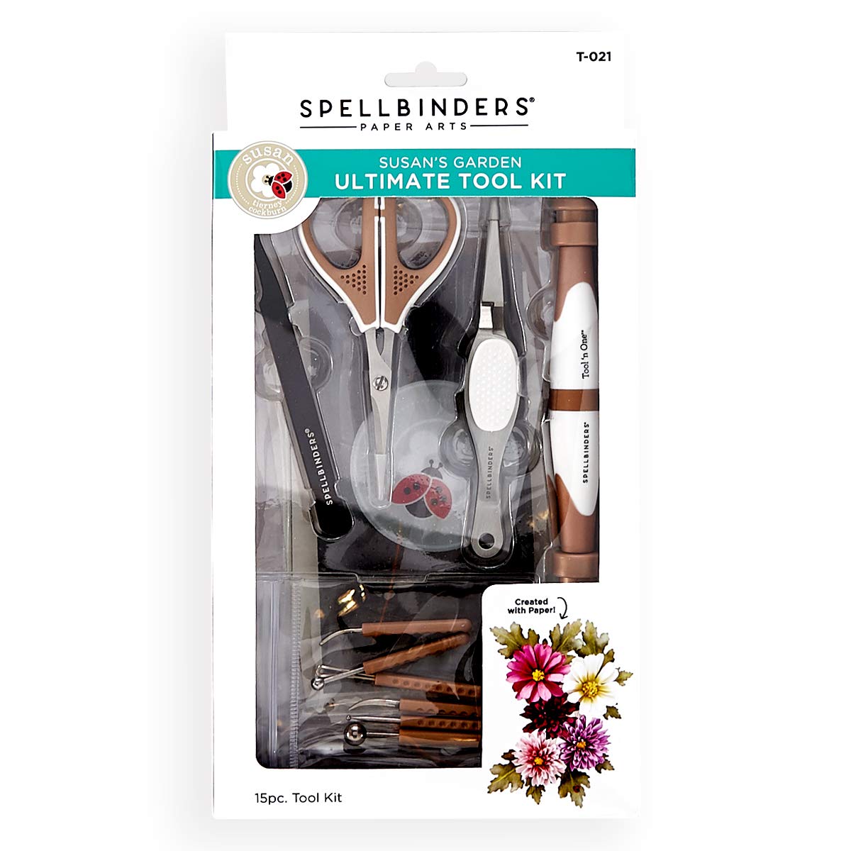 Spellbinders Susan's Ultimate Tool Kit for Scrapbooking, Card Making & Paper Crafts - Essential DIY Crafting Supplies for Card Designers & Scrapbookers