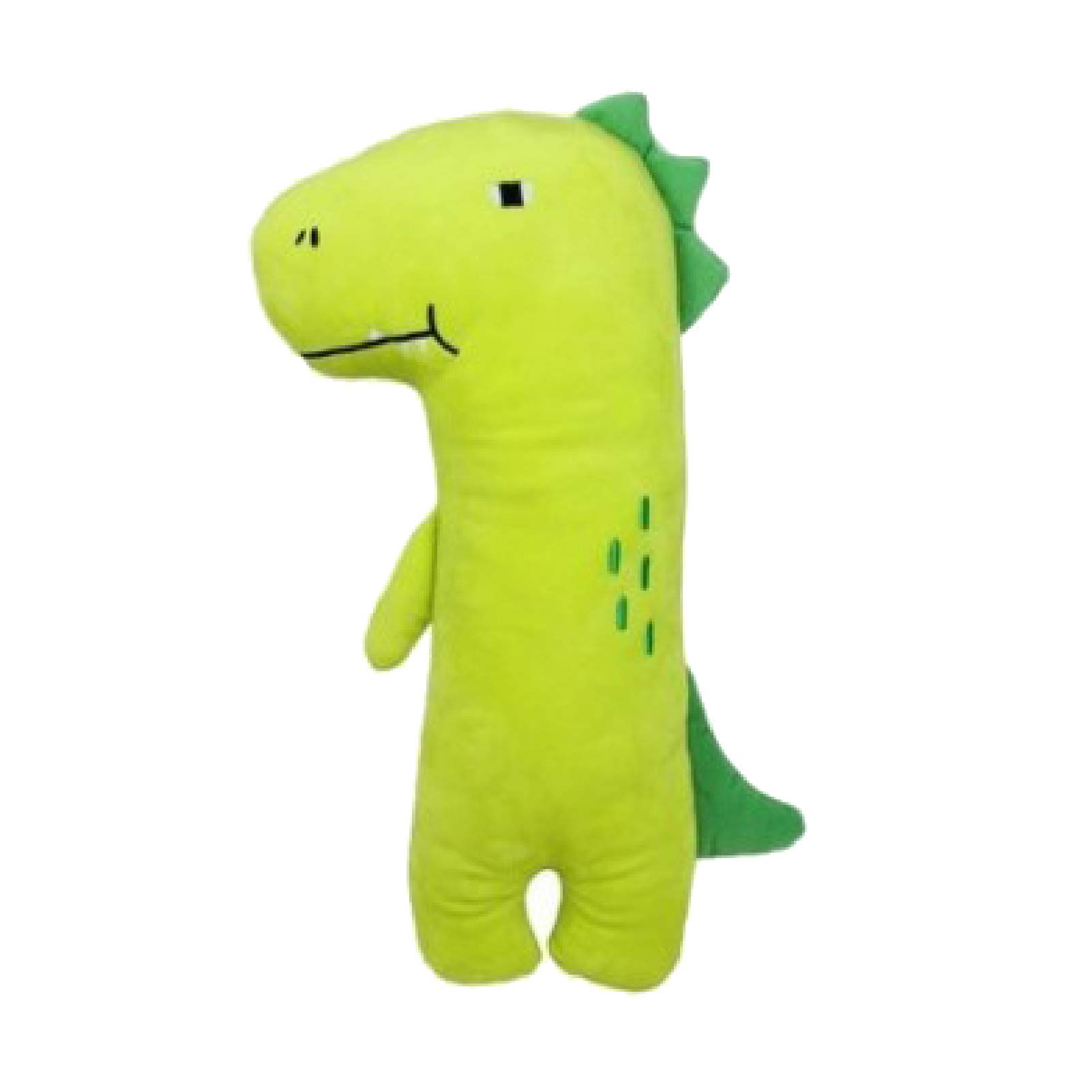 Adjustable Green Dinosaur Car Headrest Pillow - Cute Cartoon Stuffed Neck Support for Kids - Comfortable Car Decor for Long Drives & Road Trips