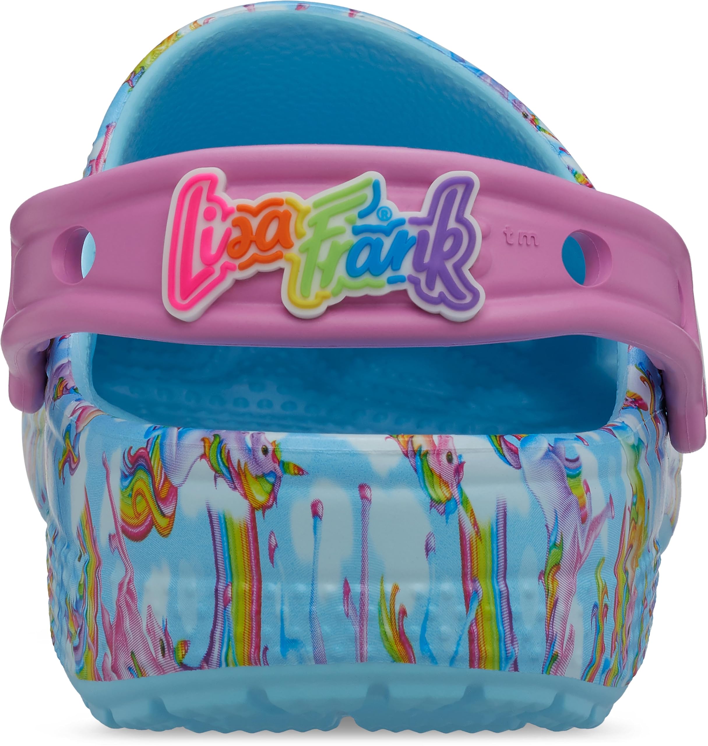 Crocs Unisex-Adult Classic Lisa Frank Clogs | Comfortable Slip-On Shoes for Men & Women | Perfect for Beach, Pool, Garden & Casual Wear