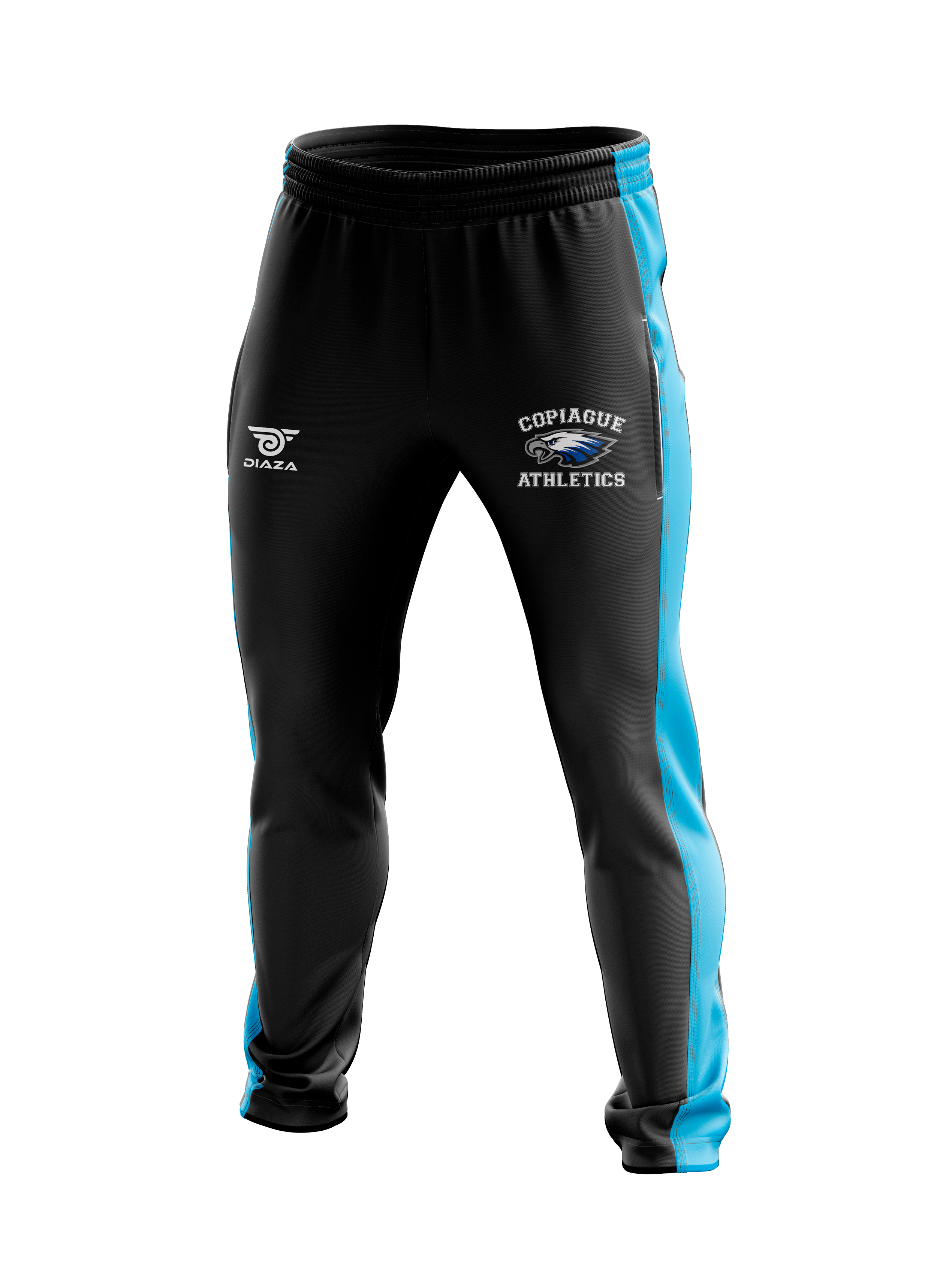 Copiague Athletics Men's Running Track Pants - Lightweight, Breathable & Comfortable for Jogging, Gym Workouts & Casual Wear
