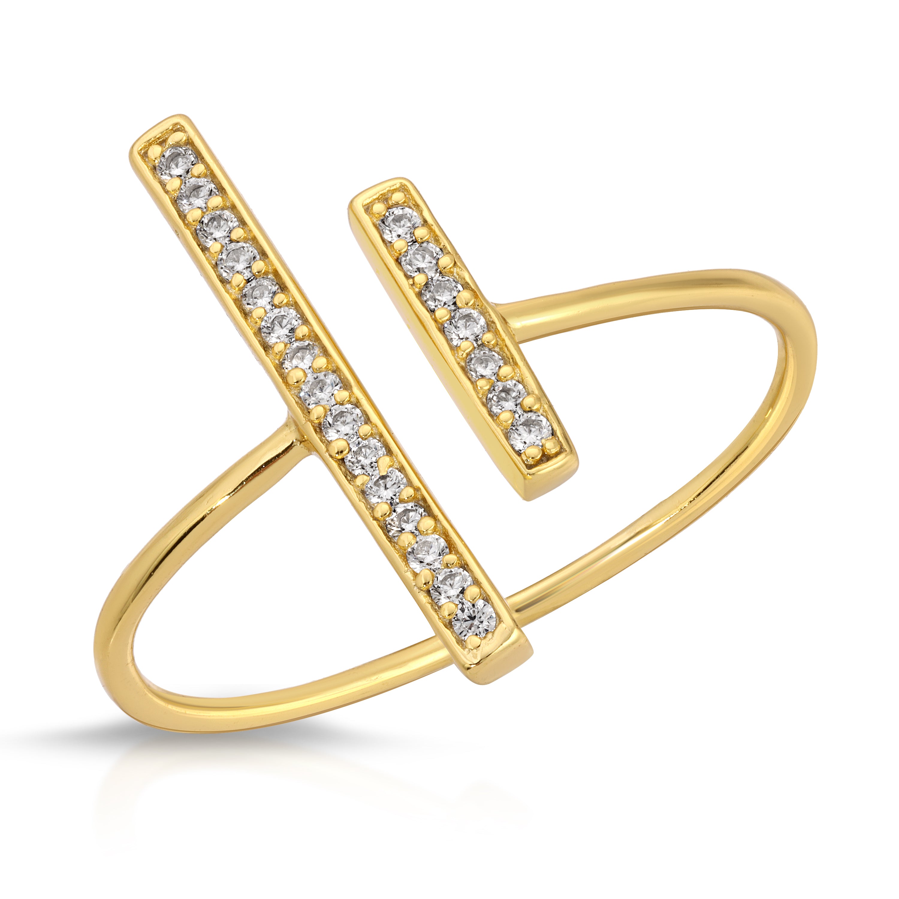 Elegant 14K Gold Line Ring for Women - Minimalist Thin Band Stackable Ring - Perfect for Everyday Wear, Gifts & Special Occasions