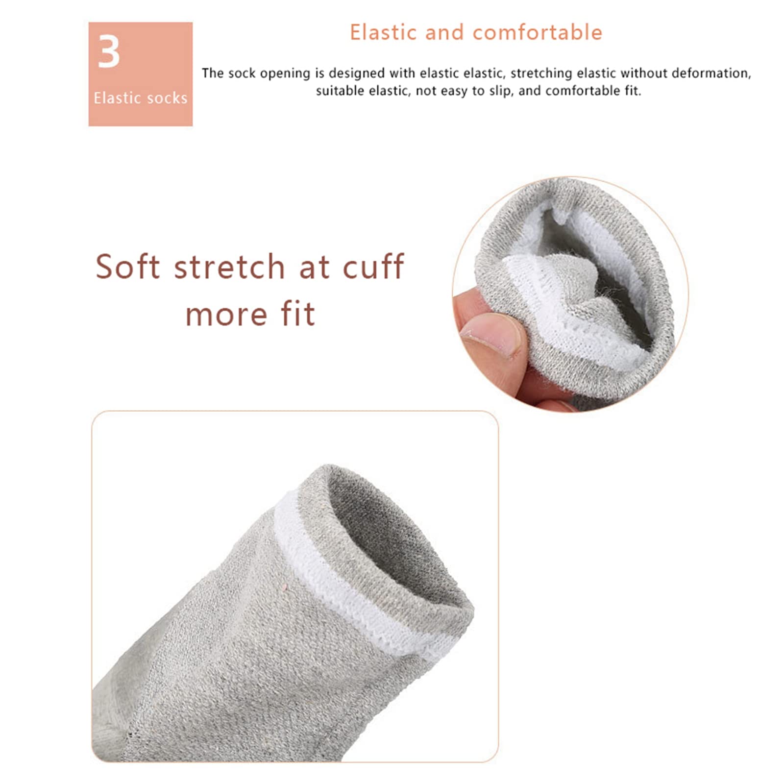 Qtinghua Care Moisturizing Socks for Dry Cracked Heels - Spa Gel Socks with Heel Balm | Foot Care & Softener | Perfect for Overnight Treatment & Pedicure