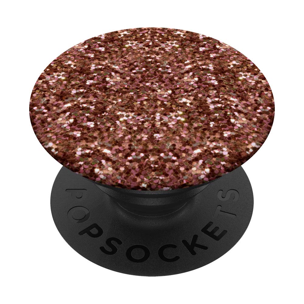 Light Pink Rose Glitter PopSockets PopGrip - Interchangeable Phone Grip for iPhone, Samsung & Tablets | Perfect for Everyday Use, Selfies & Secure Holding