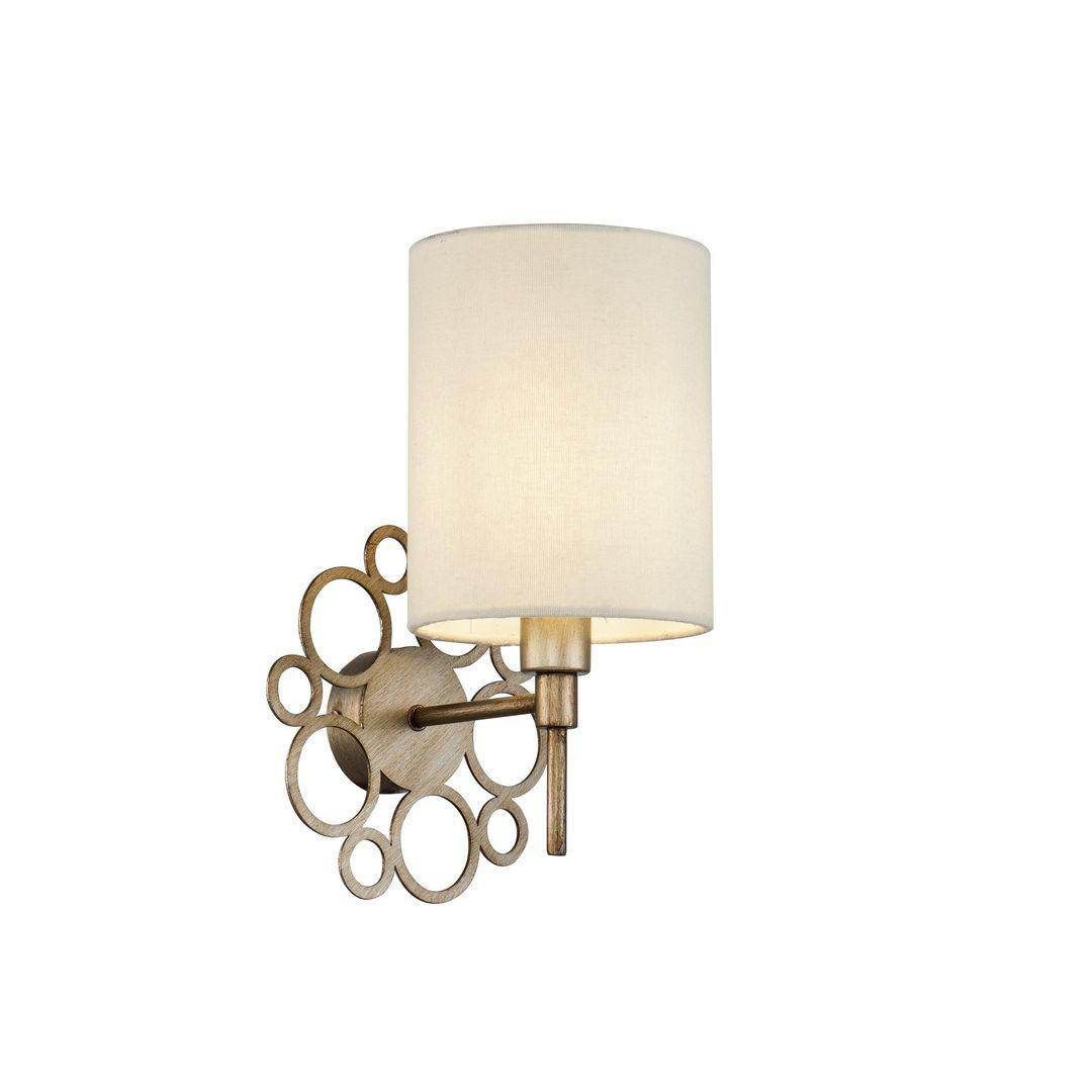 Vintage Anna Wall Lamp in Antique Gold Finish - Elegant Sconce Lighting for Bedroom, Living Room & Hallway Decor