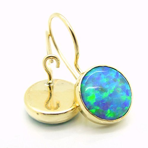 Elegant Opal Earrings Set in 14K Gold - Perfect for Weddings, Parties & Special Occasions