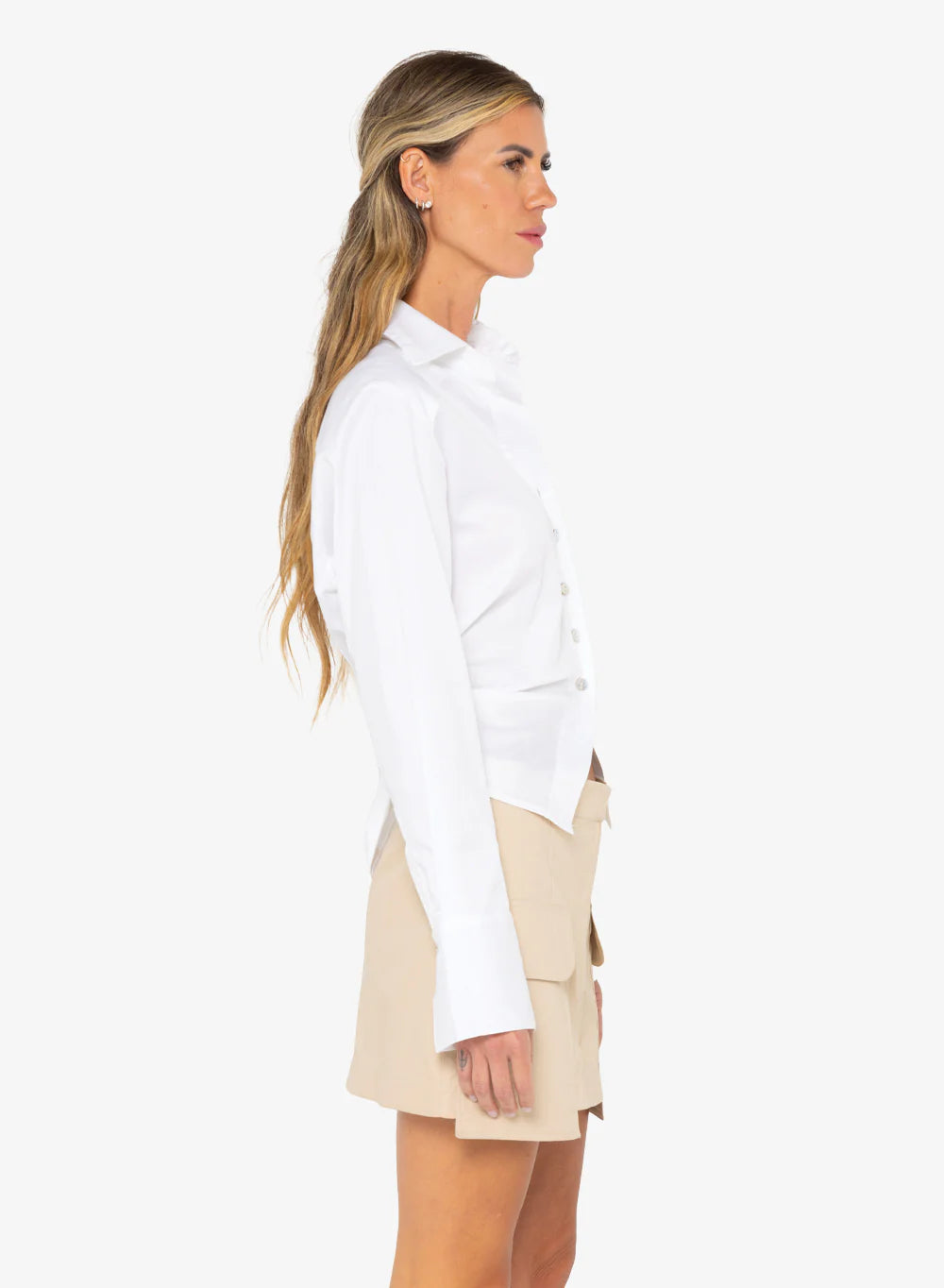 Charlotte Top Women's White Blouse - Elegant & Comfortable for Work, Date, and Casual Outfits