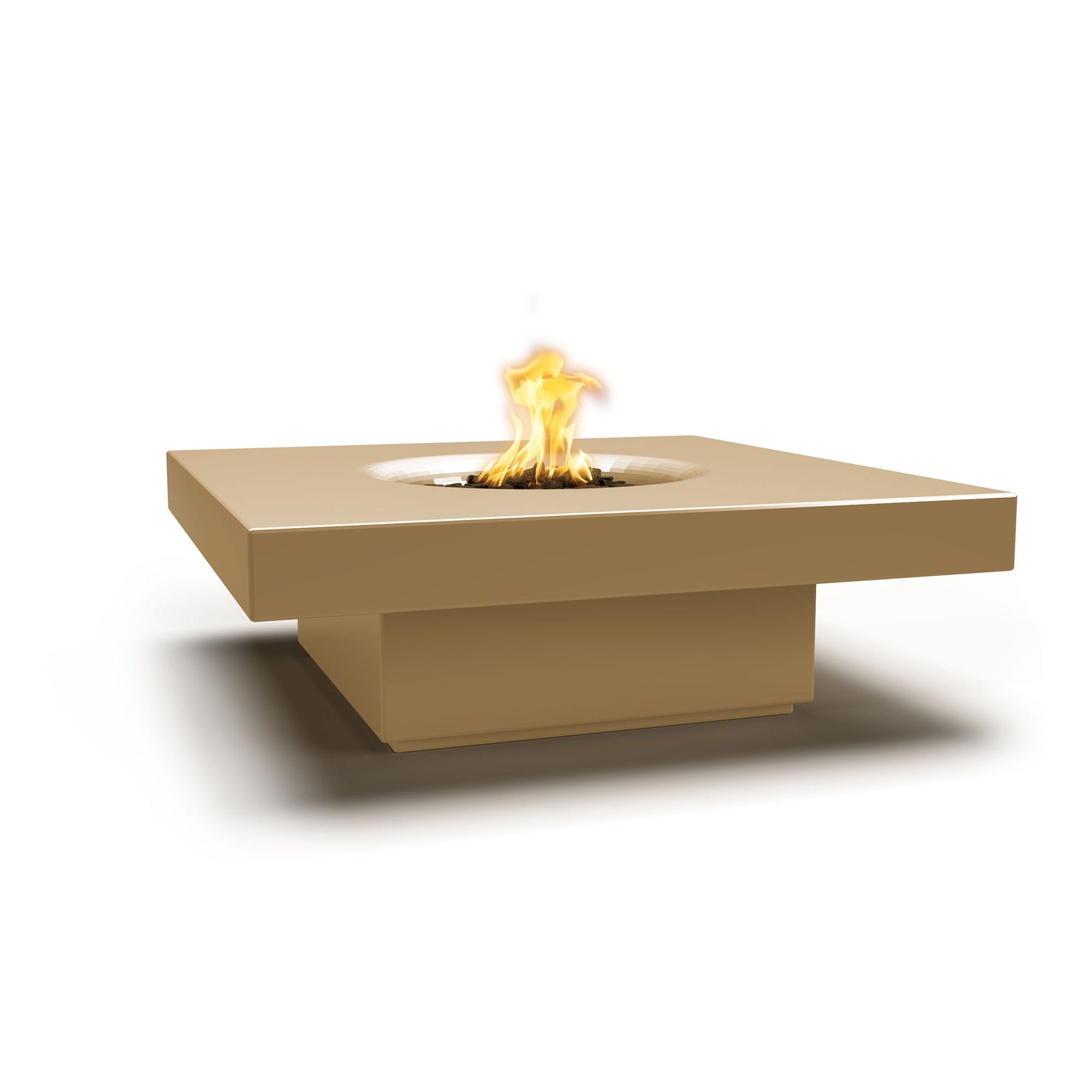 Balboa Square GFRC Outdoor Fire Table - Weatherproof & Durable Gas Fire Pit for Patio, Deck, Backyard - Perfect for Entertaining & Relaxing