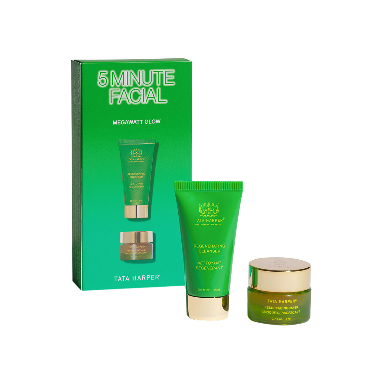 5 Minute Facial Megawatt Glow Mask - Instant Brightening & Hydrating Face Mask for Radiant Skin | Perfect for Spa Night, Self-Care Routine & Pre-Event Glow Boost