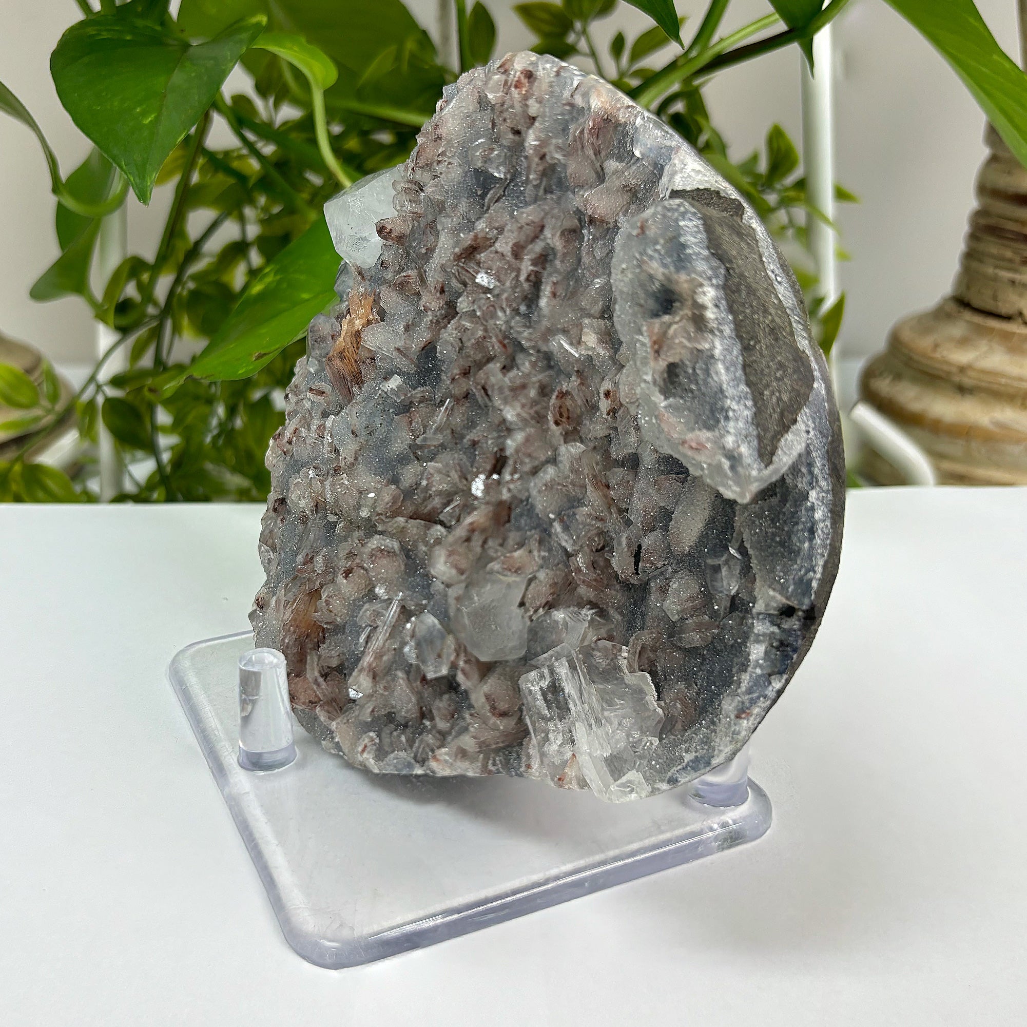 Natural Apophyllite Heulandite Stilbite Mineral Specimen - Raw Crystal Cluster for Healing, Meditation, Energy Work, Home Décor & Collectors | Perfect for Reiki, Feng Shui, Yoga Spaces & Crystal Collections