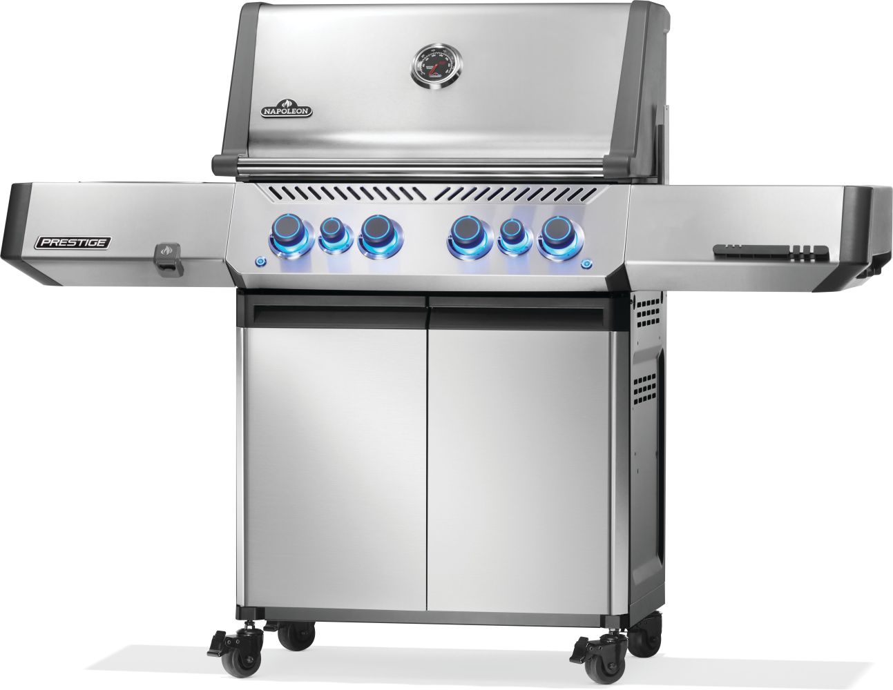 Napoleon Prestige 500 RSIB Propane Gas Grill - Premium Stainless Steel Outdoor BBQ Grill with Rotisserie Burner & Infrared Side Burner - Perfect for Backyard, Patio, and Tailgating Parties