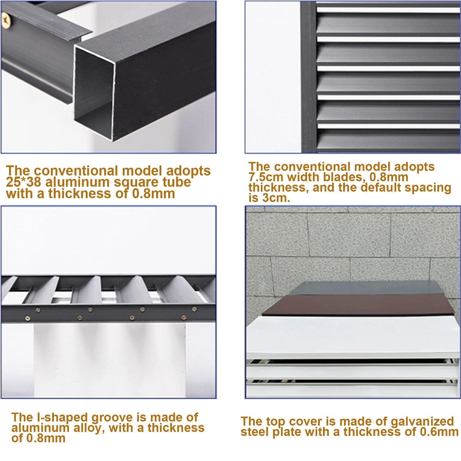 Durable Aluminum Air Conditioner & Heat Pump Cover for Outdoor Units - Weatherproof Mini Split AC Cover to Hide & Protect HVAC System - Indoor & Outdoor Use for Home, Office, and Commercial Spaces