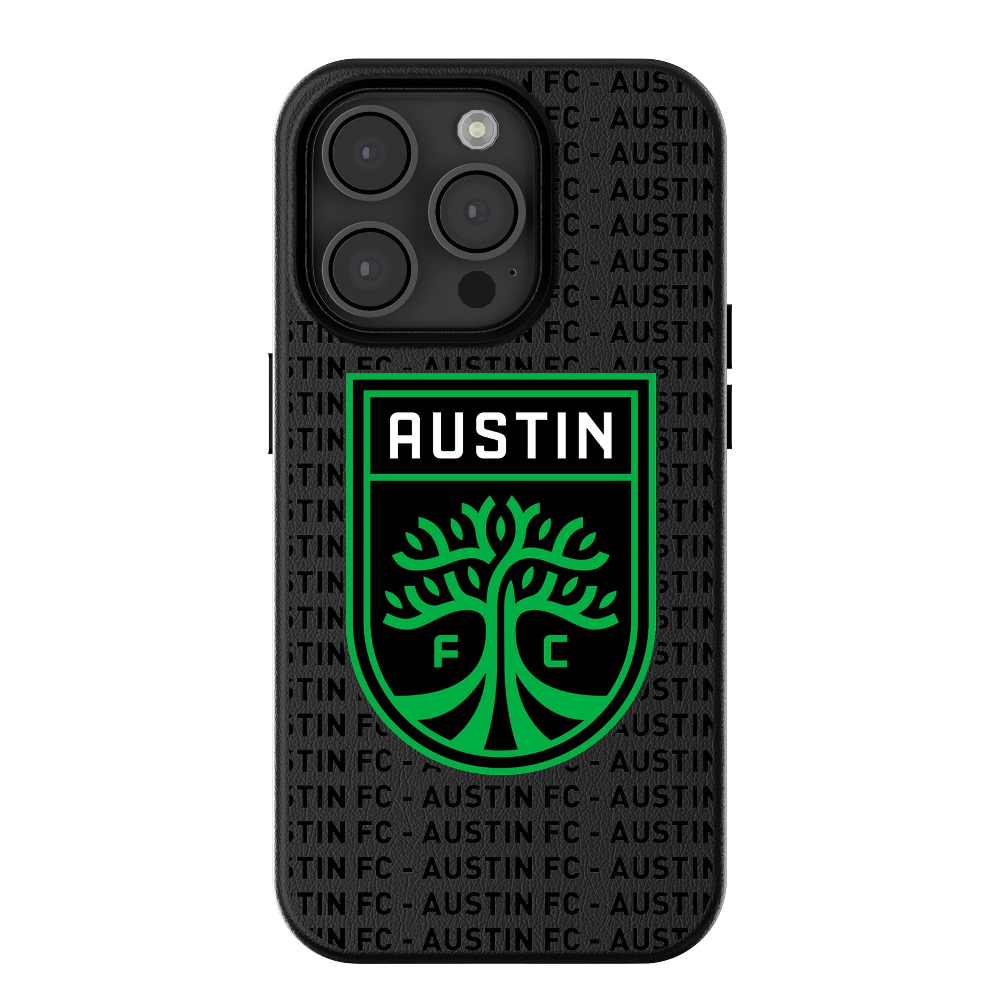Austin FC Text Backdrop MagSafe Compatible Phone Case for iPhone 14/13/12 Pro Max - Show Your Soccer Team Spirit at Games & Daily Use