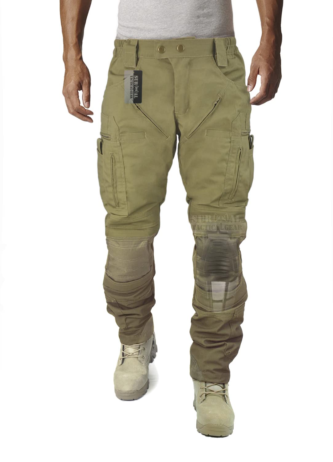 Tactical Pants for Men - Airsoft & Survival Gear with Knee Protection & Airflow System | Outdoor Combat, Paintball, Hiking & Tactical Training