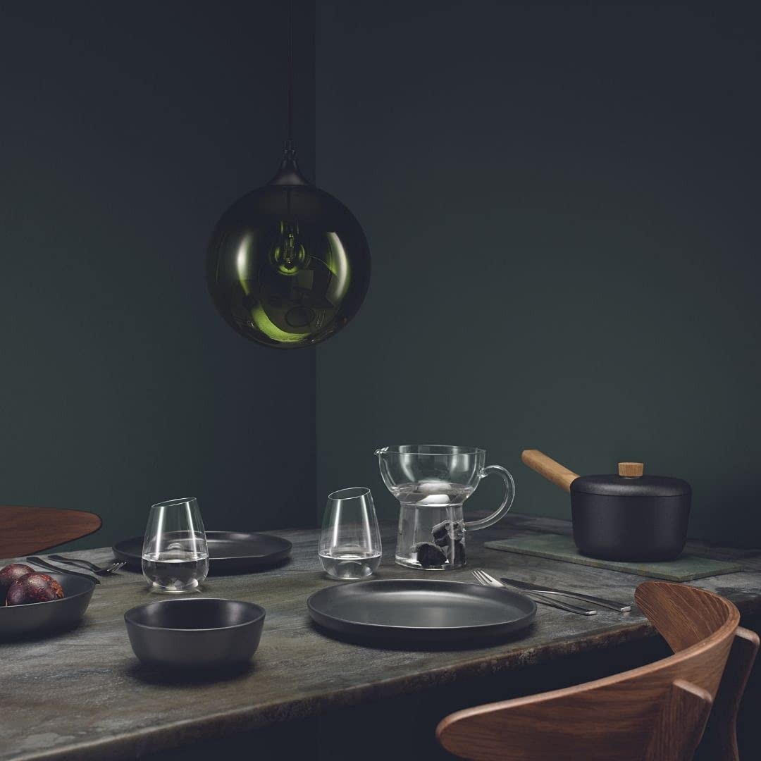 Eva Solo 21cm Nordic Kitchen Plate - Dishwasher, Freezer, Oven & Microwave Safe - Premium Danish Design for Everyday Use - Perfect for Dining, Entertaining & Modern Kitchens - Black