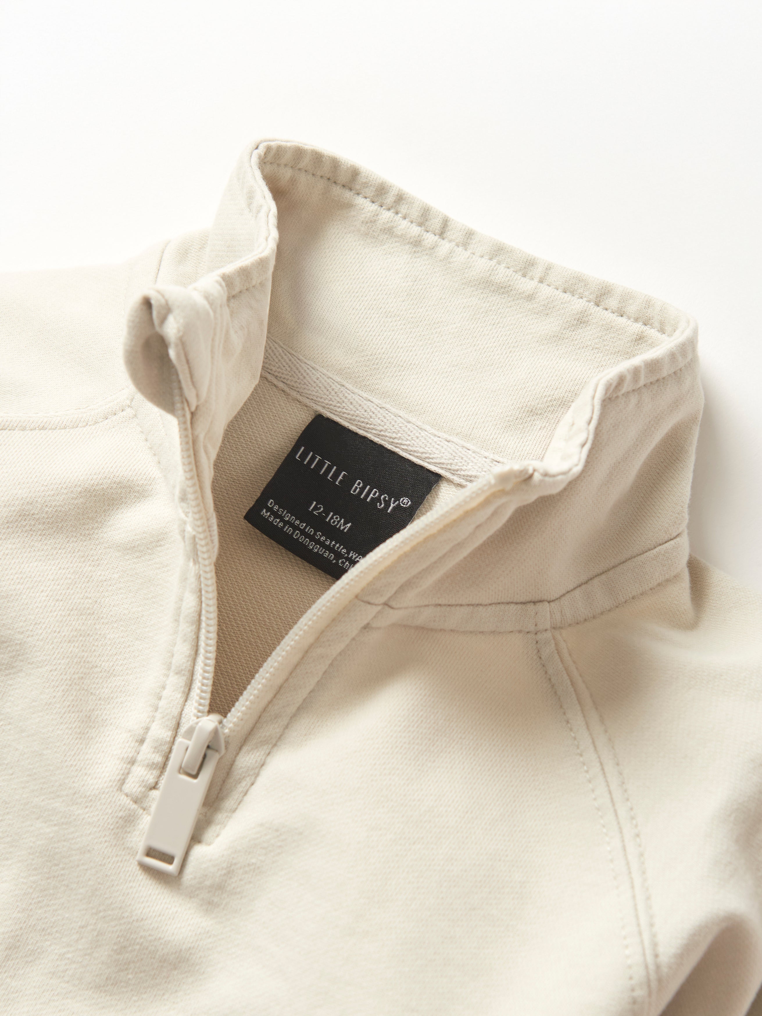 Men's Quarter Zip Pullover Sweatshirt - Soft Almond Wash Fleece - Casual & Athletic Wear for Outdoor Activities & Gym