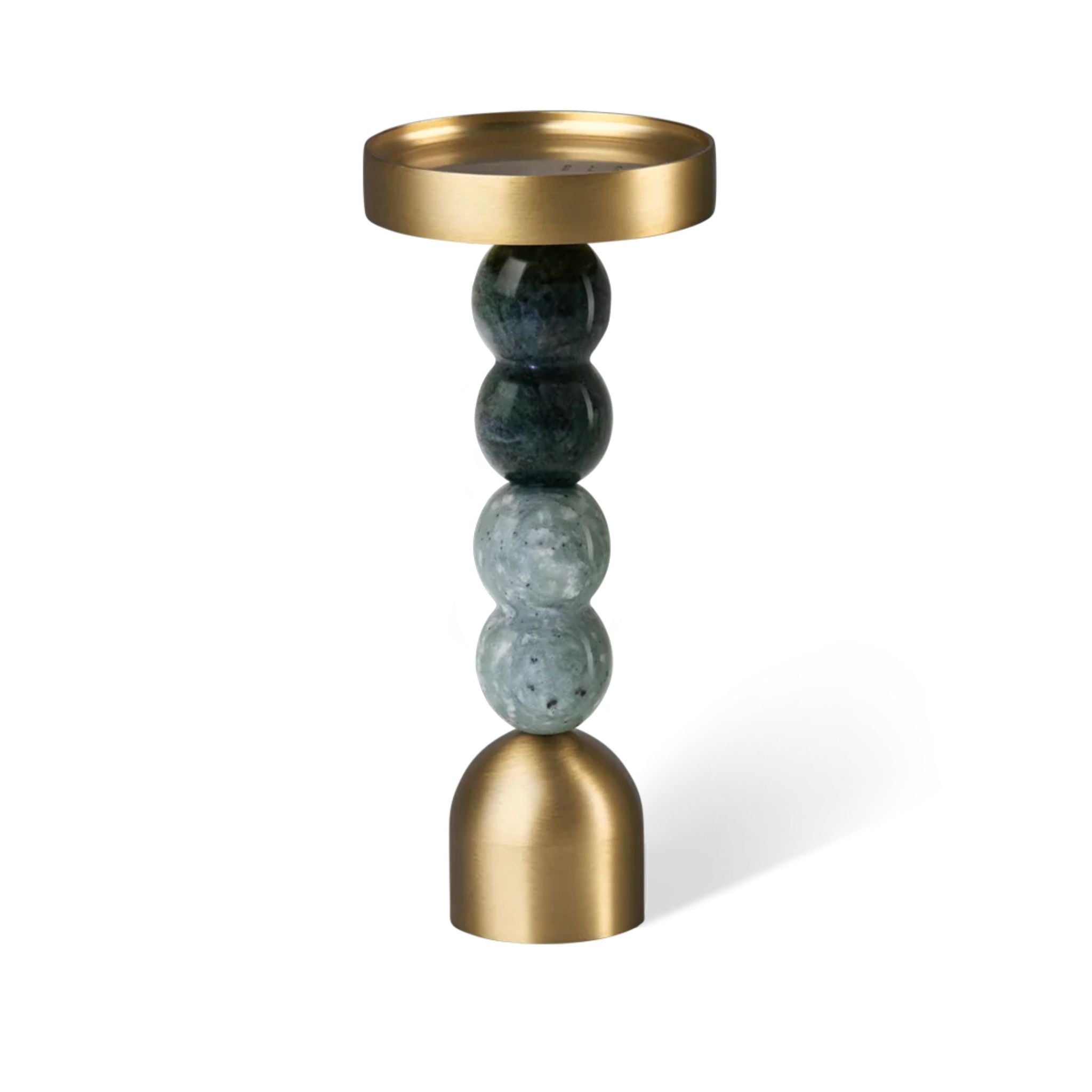 BLACK BLAZE Large Gourd-Shaped Candle Holder - Light Green & Dark Green Home Decor for Dining Table, Wedding Centerpiece, and Boho Room Decor