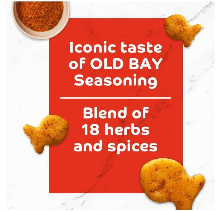Old Bay Seasoned Goldfish Crackers - 27.3 oz (1.71 lb) Pack of 1 | Chesapeake Bay-Inspired Snack | Perfect for Parties, School Lunches & On-the-Go Snacking