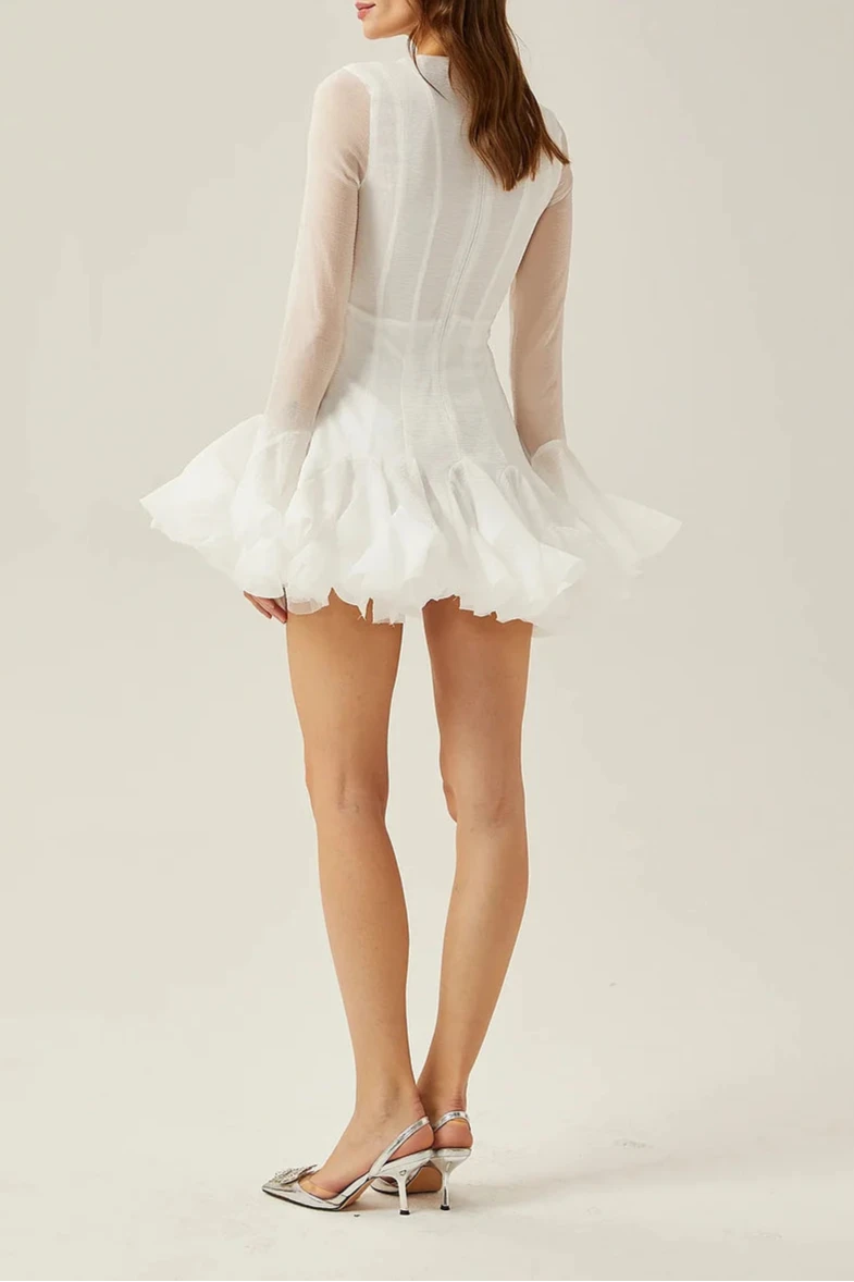 JOCELYN Ruffled Mini Dress for Women - Floral Summer Party Dress, Beach Vacation Outfit, Date Night & Cocktail Attire