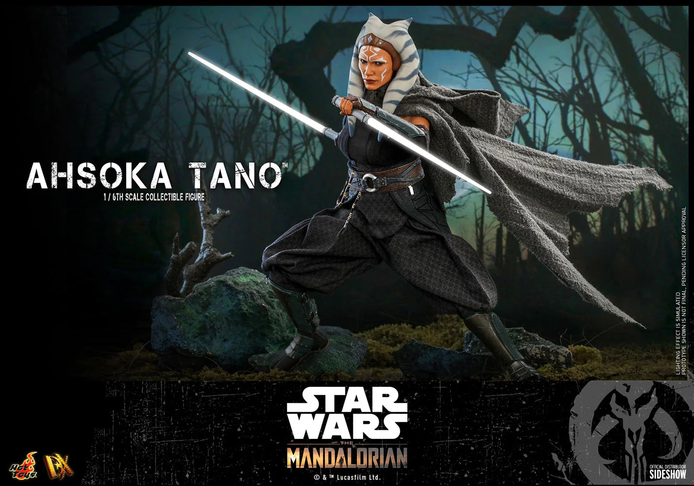 Hot Toys Star Wars Ahsoka Tano 1/6 Scale Collectible Figure - Premium Detailed Model for Display & Gift for Fans