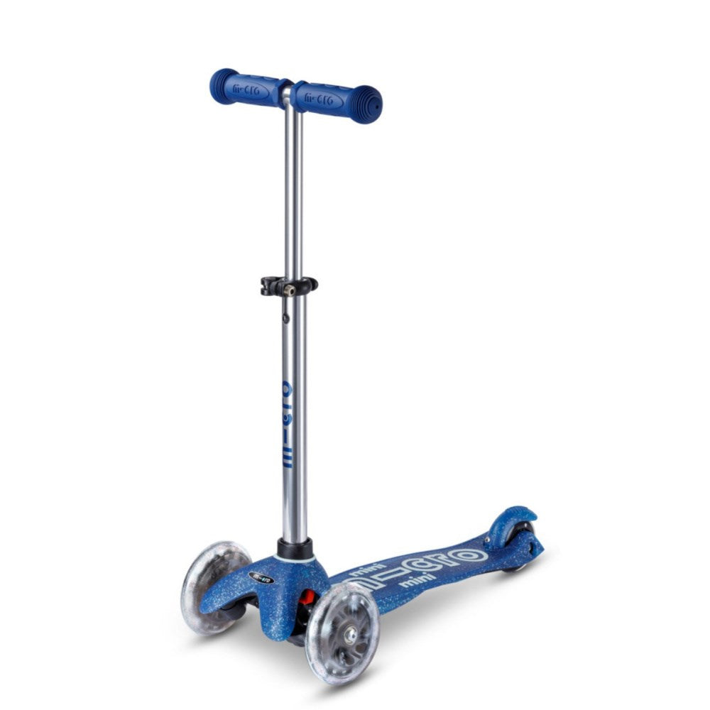 Micro Mini Deluxe Glitter Scooter for Kids - Foldable Lightweight Aluminum Kick Scooter with LED Wheels - Perfect for Commuting, School, and Outdoor Fun