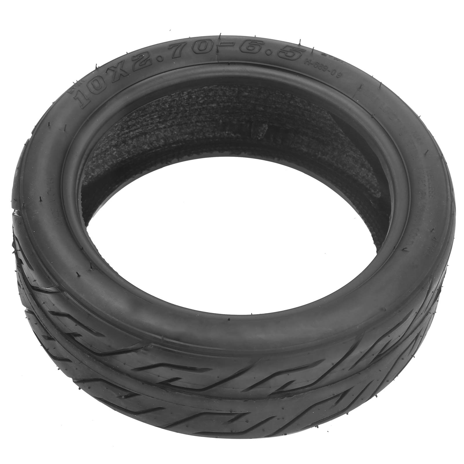 10x2.70-6.5 Vacuum Tire for Electric Scooter - Heat & Impact Resistant, Air Tight Rubber Tire Cover - Perfect for Balance Scooters & 10 Inch Wheels - Ideal for Commuting, Urban Travel & Outdoor Adventures