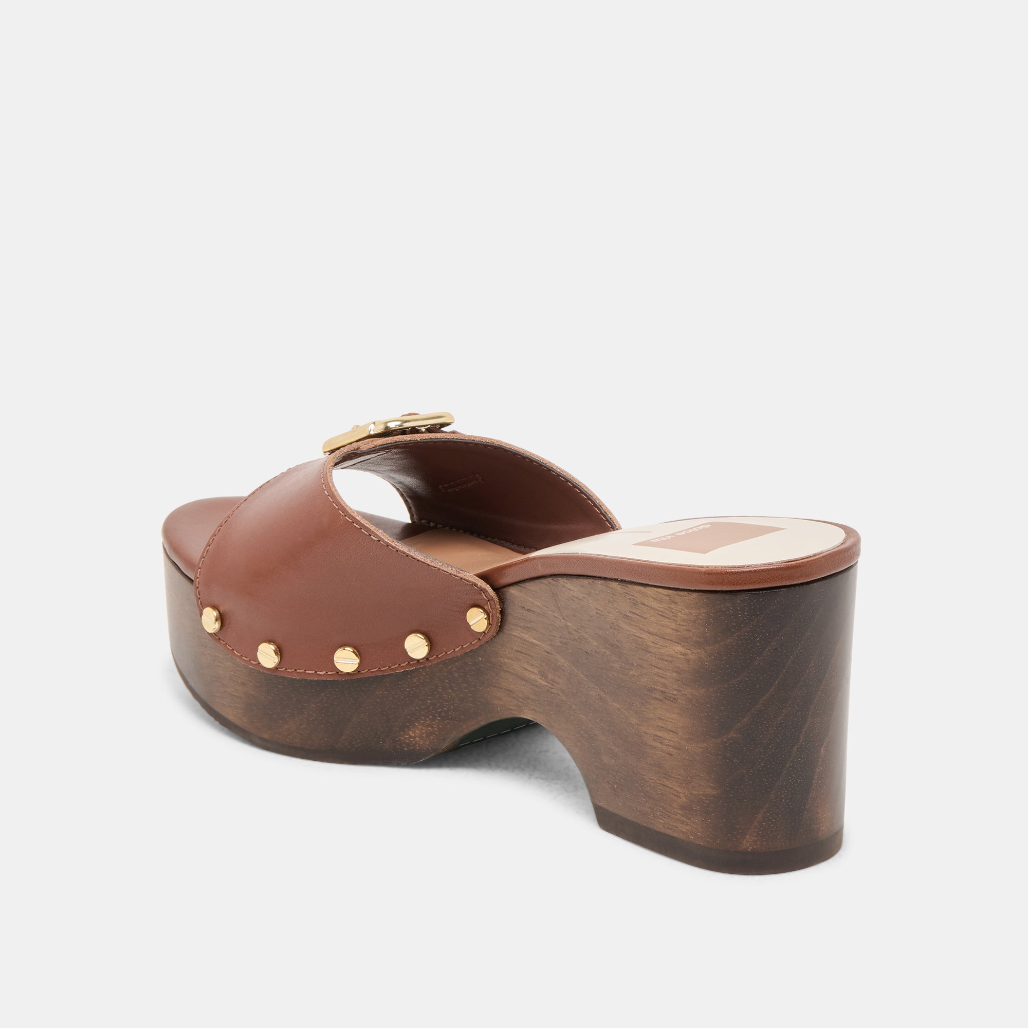 YALAH Women's Brown Leather Heels - Comfortable High Heel Shoes for Office, Party & Evening Wear