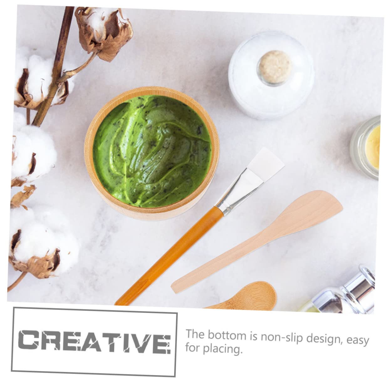 DIY Beauty Mask Bowl Set - 10 Mixing Spoons & 2 Applicator Brushes | Professional Facial Mask Mixing Tools for Home Spa & Salon Use | Perfect for Clay Masks, Charcoal Treatments & Skincare Routines